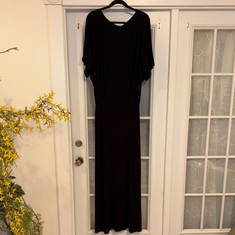 GO Couture Elegant Black Maxi Dress Medium